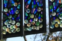 Decision Tree - stained glass mosaic. Installation view, detail.