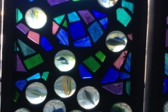 Decision Tree - stained glass mosaic. Installation view, detail.