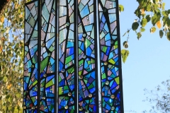 Decision Tree - stained glass mosaic. Installation view.