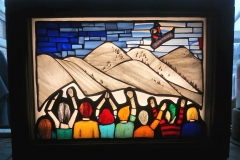 Audience (Slide Viewer, Three Ways) - Second Way - snowboarding slide, in box with light box