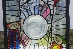 Detail - Town Centre - stained glass mosaic sculpture
