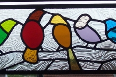 Birds free hanging panel